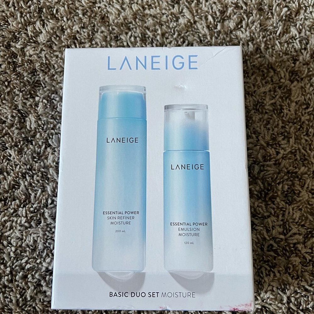 Laneige Skincare Duo Set - Blue and White